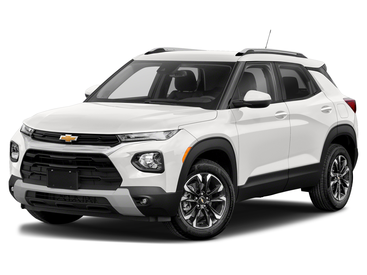 2022 Chevrolet Trailblazer LT in Summit White — front three-quarter view
