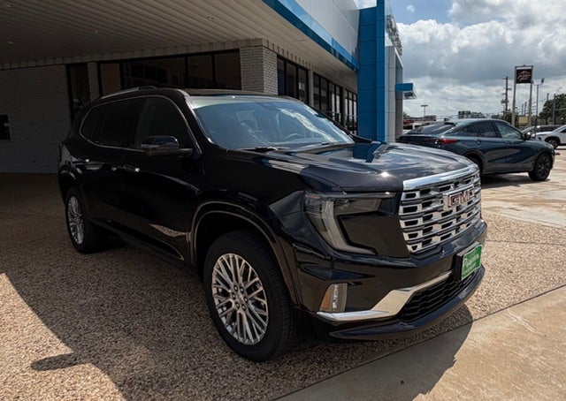 2026 GMC Acadia Denali in Ebony Twilight Metallic — front three-quarter view