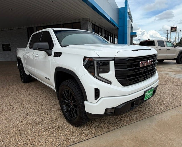 2024 GMC Sierra 1500 Elevation in Summit White — front three-quarter view