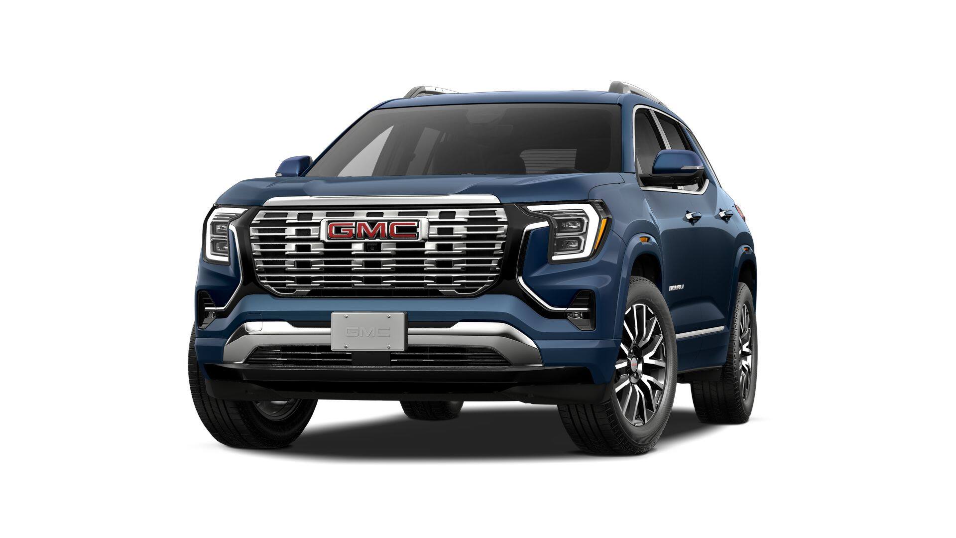 2027 GMC Terrain AWD Denali in Downpour Metallic — front three-quarter view