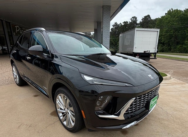 2026 Buick Envision Avenir in Ebony Twilight Metallic — front three-quarter view